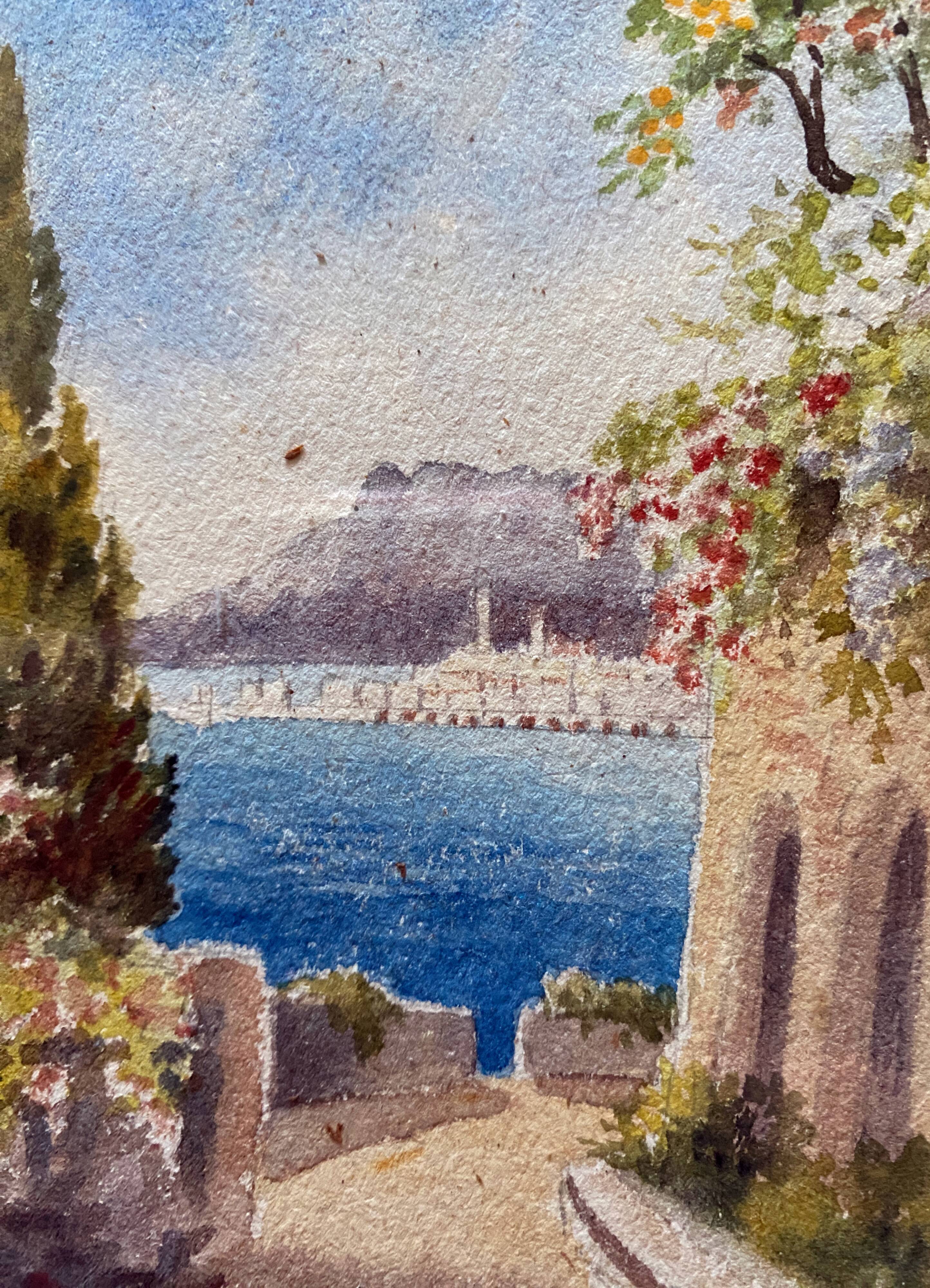 Paintings during watercolors around 1911 signed Views of Marseille