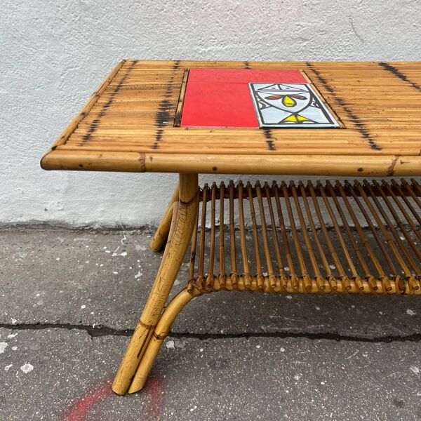 TABLE BASSE carreaux de ROGER CAPRON 1960