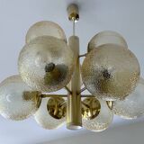 Large Vintage Bubble Glass Pendant Light