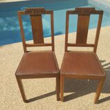 Chaises anciennes bois