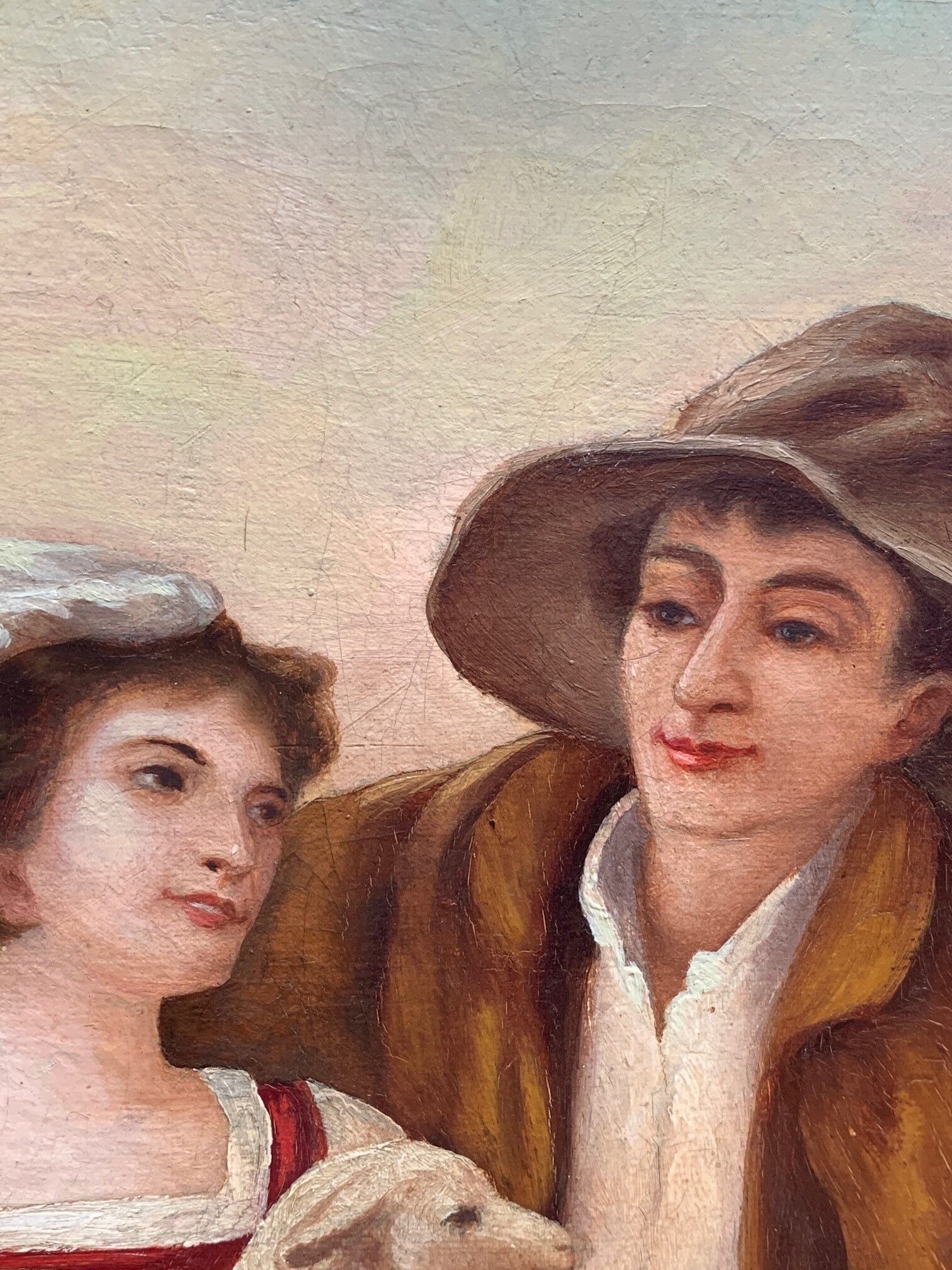 Tableau "Scène Romantique"- Fin du 19ème siècle