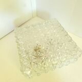 Vintage molded glass wall light