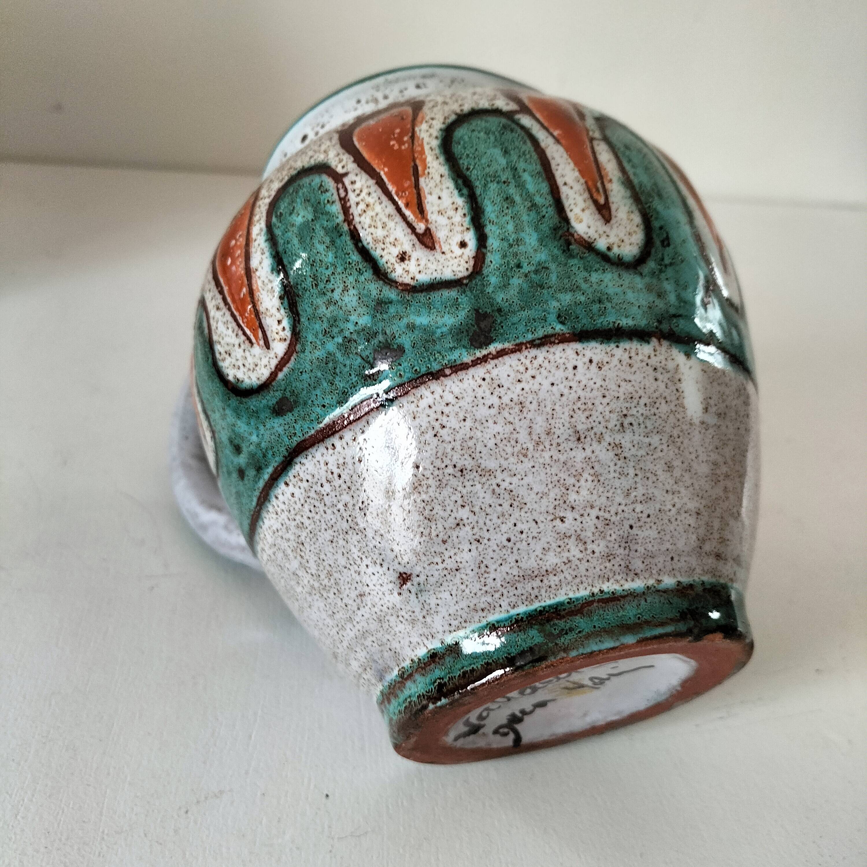 Signed Vallauris pitcher