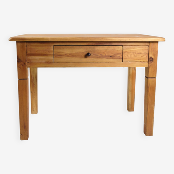 Table d'appoint fabriquée en bois de pin des années 1920