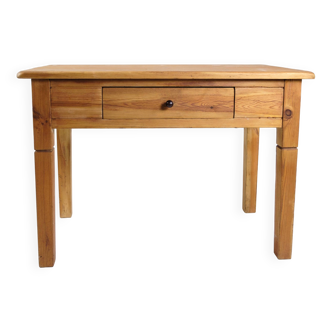 Table d'appoint fabriquée en bois de pin des années 1920