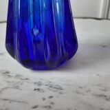 Blue soliflore vase in 1920s glass paste