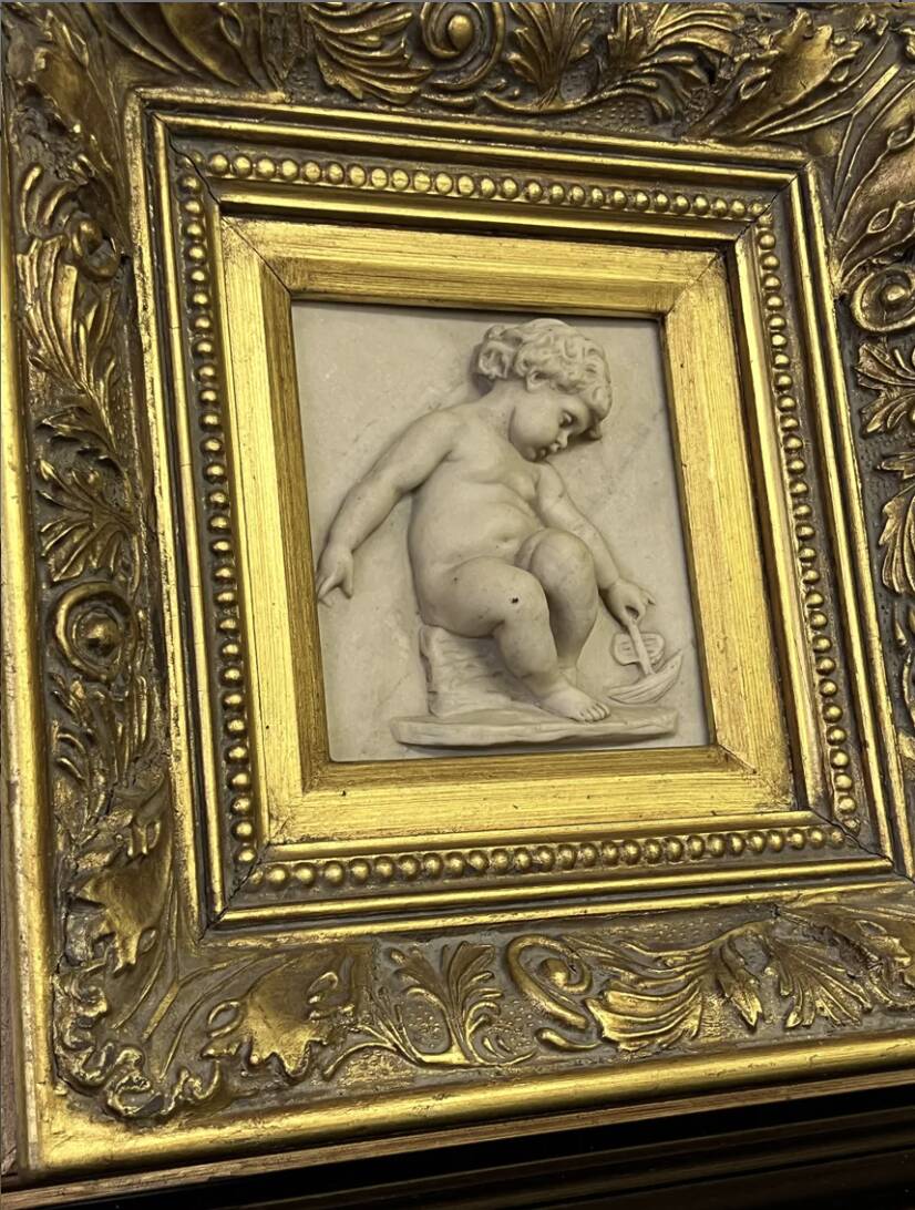 Marble high relief, 1882