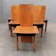Wooden Chairs attributed to Carlo Scarpa for Gavina, Italy, 1970s, Set of 6