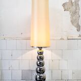 Lampada da terra con base in acciaio cromato di Reggiani, anni '70