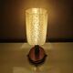 Vintage table lamp with 70s plastic hood