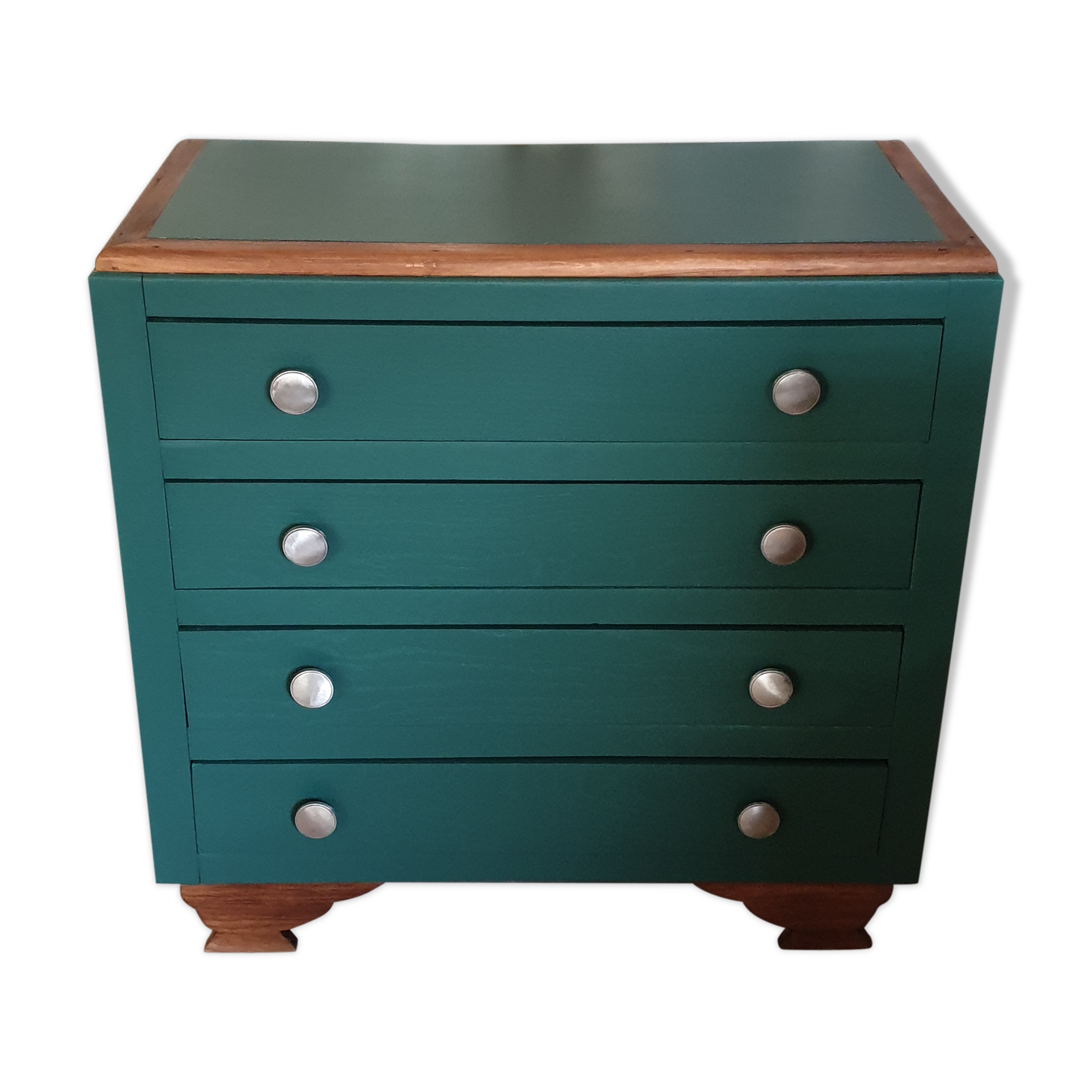 Art Deco green chest of drawers