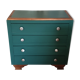 Art Deco green chest of drawers