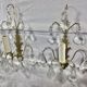 Pair of Wall Lamp Bronze And Crystal 1 Light