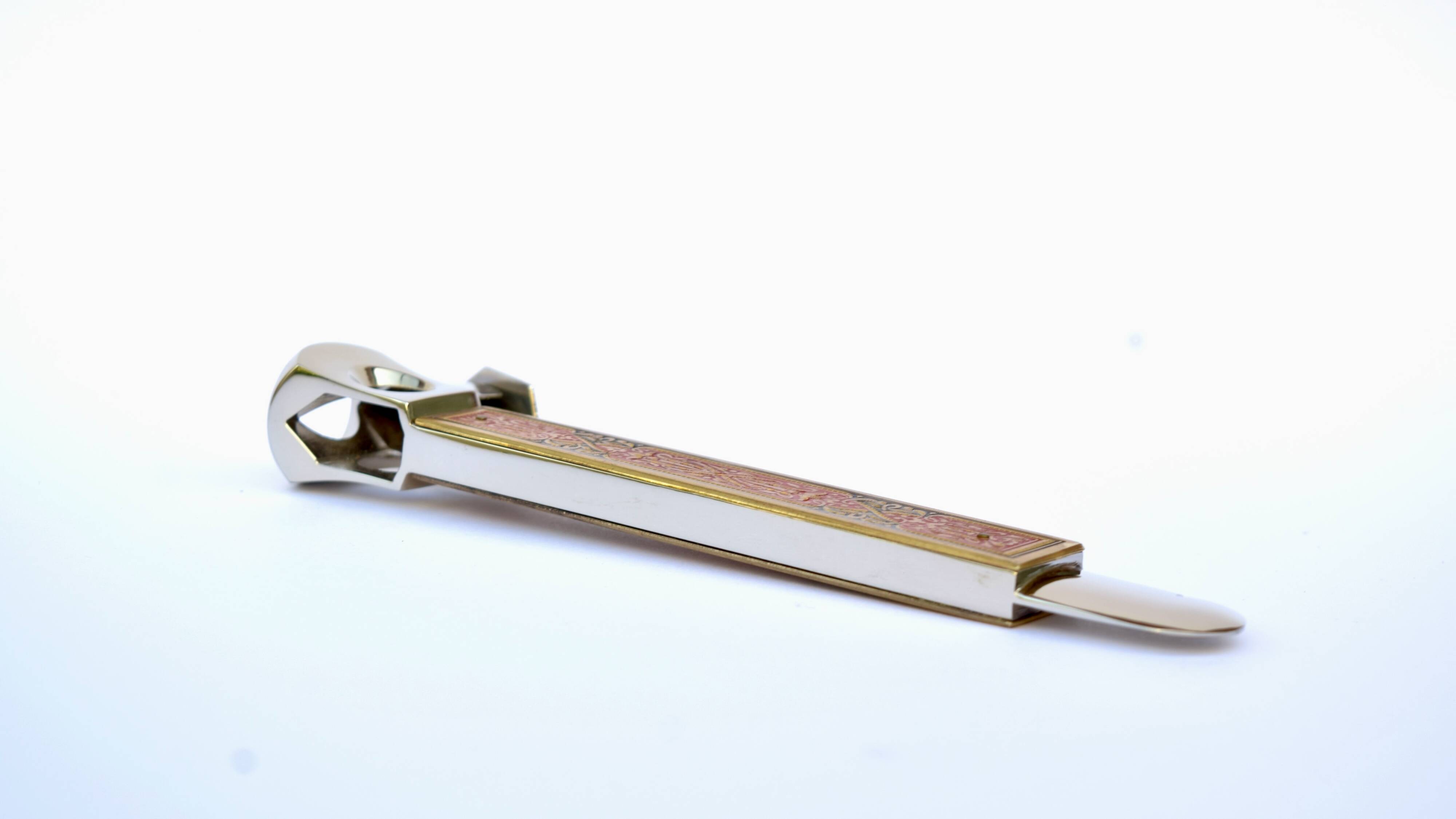 Old donatus solingen cigar cutter or guillotine in chromed metal