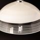 Magnificent suspended light fixture in white glass, Murano glass, Italy, 1970s.