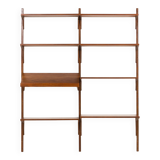 Danish mid-century walnut shelving unit in the style of Poul Cadovius, 1960s