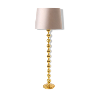 Scandinavian brass lampadair 1970