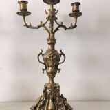Pair of baroque bronze chandeliers