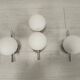 Appliques murales Ball vintage, 1970, set de 3