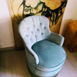 Armchair toad vintage blue duck