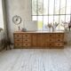 XXL solid oak counter sideboard