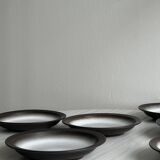 6 ceramic stoneware soup plates