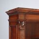 Antique walnut library with Corinthian decorations, 20th century.