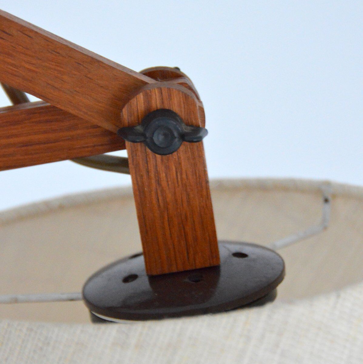 Scandinavian accordion lamp 1950s