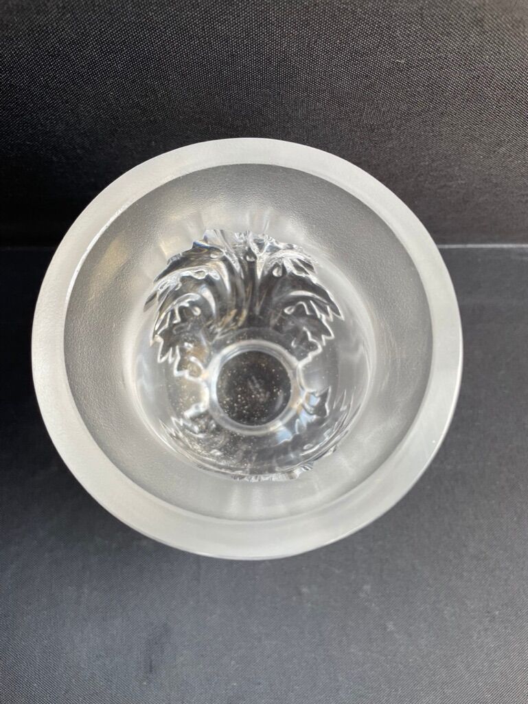Vase signed Lalique France Saint Cloud model