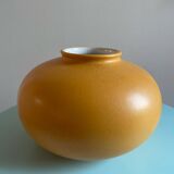 Round yellow vase stamped W. Germany 690-12 – Vintage