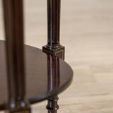 Early 20th Century English Walnut Oval Coffee Table, 1950s