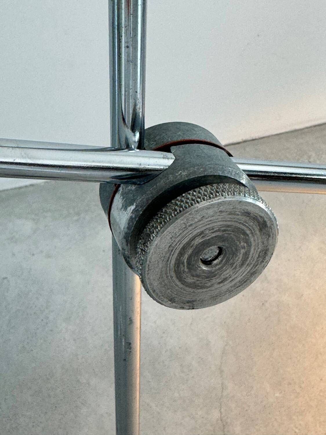 Pendulum lamp, space age design André Lavigne, Aluminor edition, France 1960