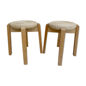paire de tabourets en