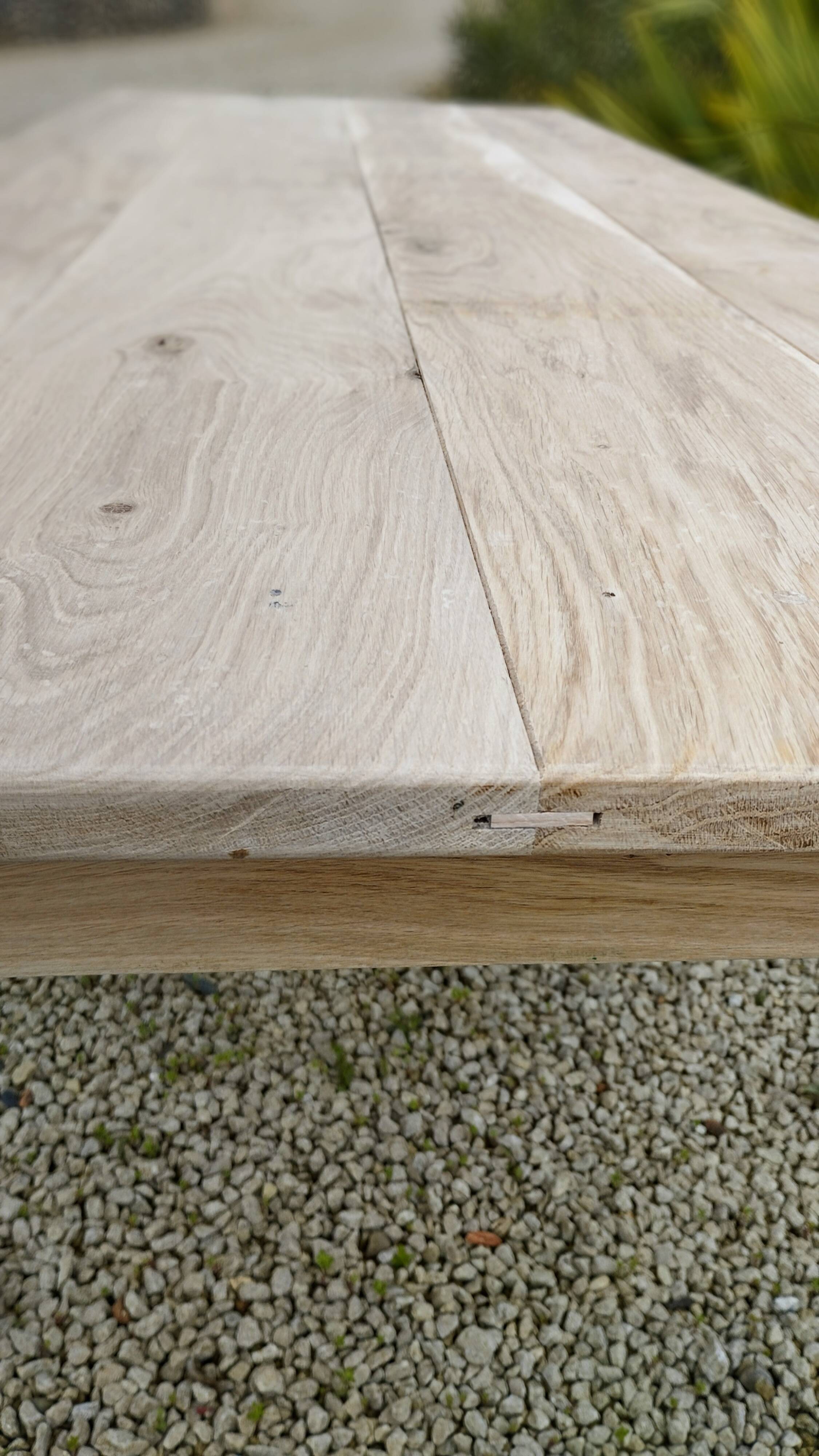 Solid oak farmhouse table 220 X 80 cm