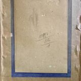 Miroir en bois et stuc doré début XXème