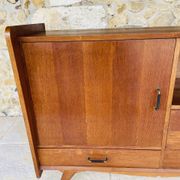 Oak storage unit, splayed legs circa 1950s
