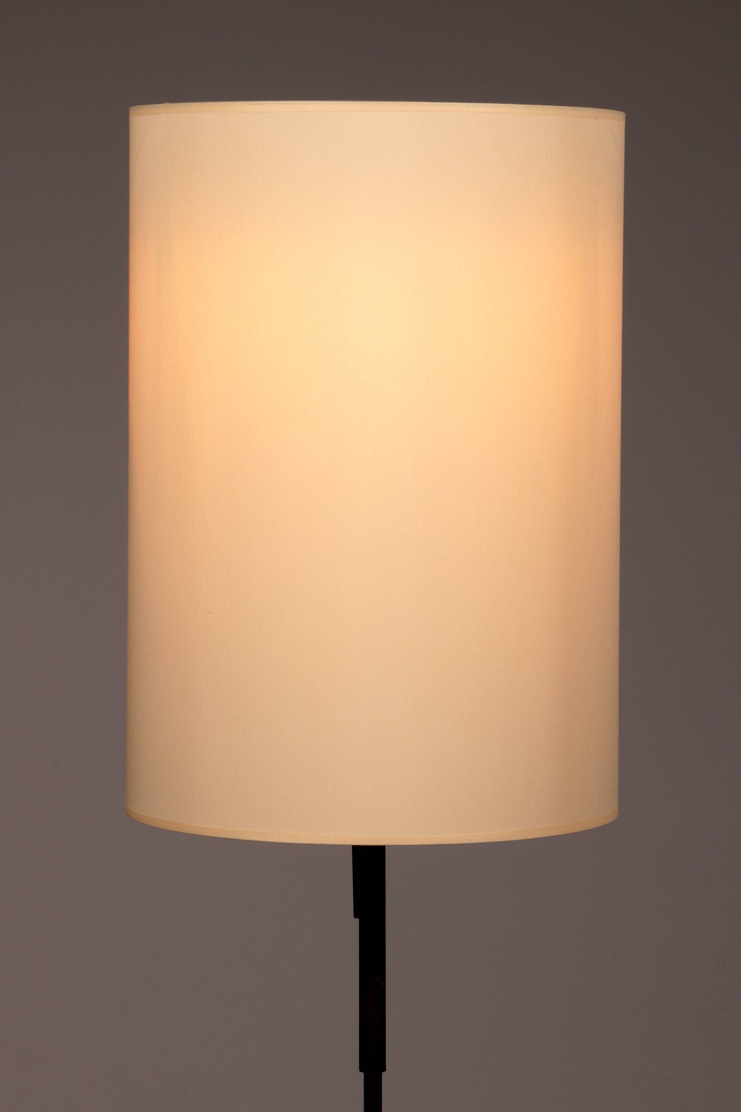Temde floor lamp in teak and brass, 1960s