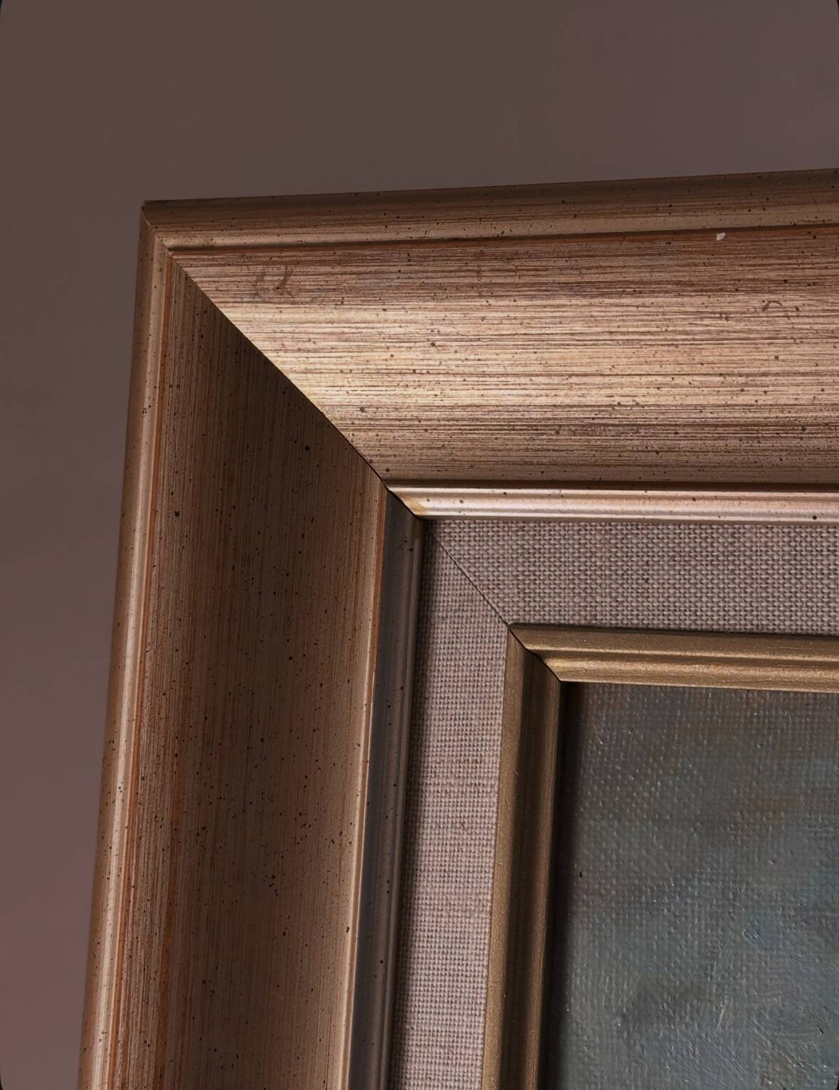 Framed oil on canvas – Still life with lamp, Yvonne Sellier