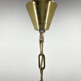 Lustre perlé du milieu du siècle par Jablonec Glassworks, Tchécoslovaquie