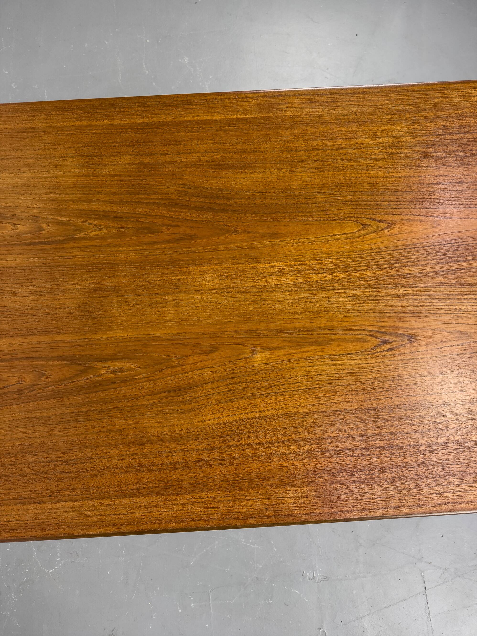 Danish Teak Desk with Drawers, 1960s