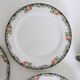 Set of 4 dessert plates Digoin Sarreguemines, vintage French, authentic, rare