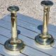 Pair of copper candlesticks