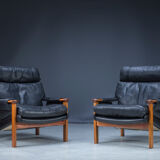Mid-Century Leather Tessa T21 Living Room Sets 1970s, Set of 3