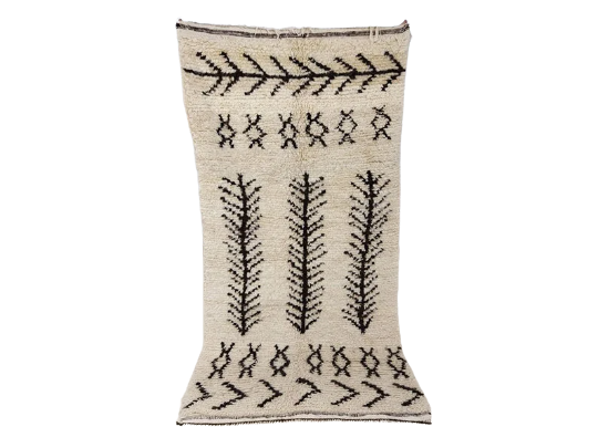 Handmade moroccan berber carpet 203 x 94 cm