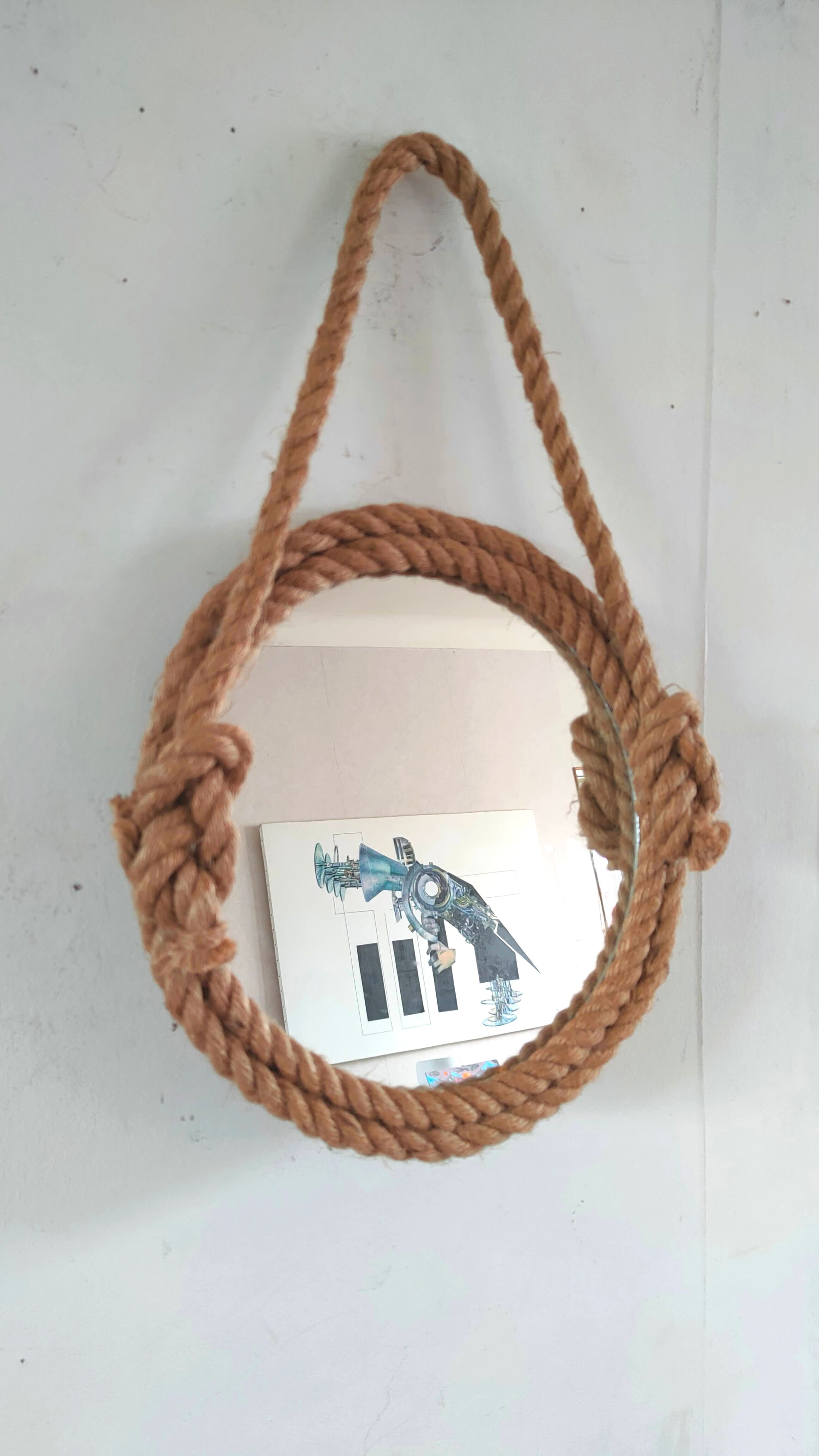Vintage rope mirror