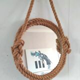 Vintage rope mirror