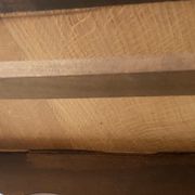 Oak desk and oak veneer with a large Louis XV style drawer