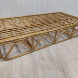 Banquette lit daybed en rotin 90x190