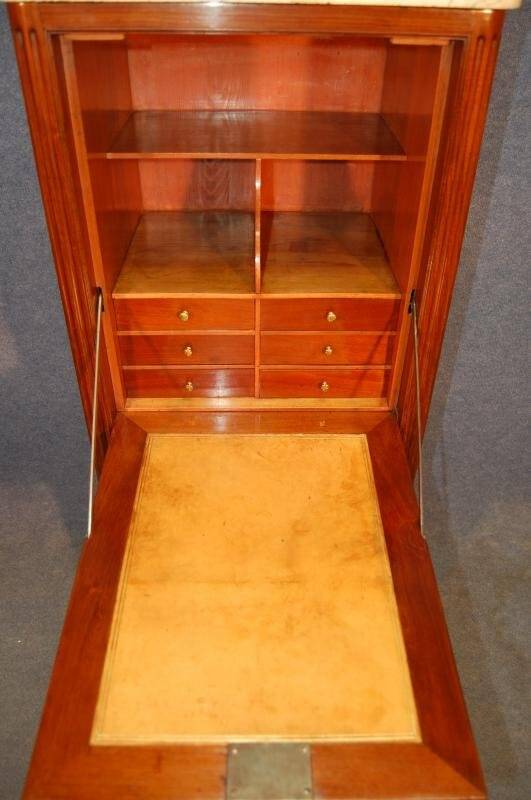 18th century small secretary of lady louis xvi in mahogany