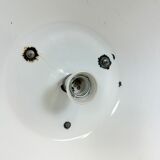 Large Grey Enamel Industrial Factory Lamp from Elektrosvit, 1960s